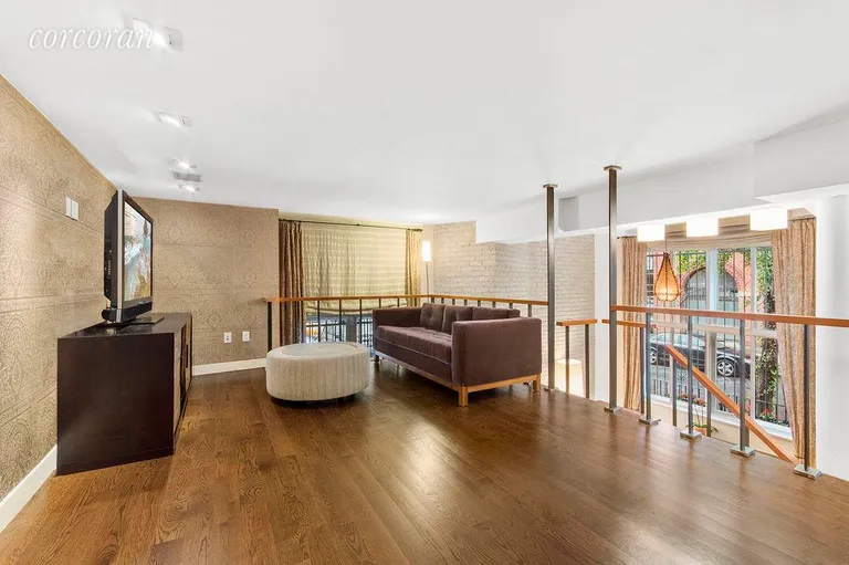 New York City Real Estate | View 260 West 10th Street, 1W | mezzanine living area | View 4