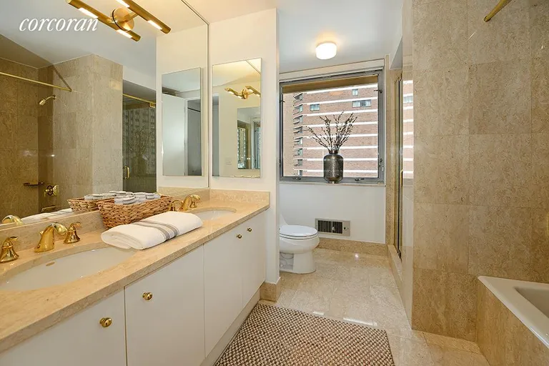 New York City Real Estate | View 1965 Broadway, 10H | Master Bathroom | View 10