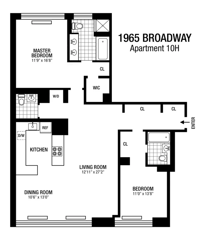 1965 Broadway, 10H | floorplan | View 11
