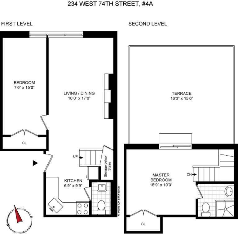 234 West 74th Street, 4A | floorplan | View 7