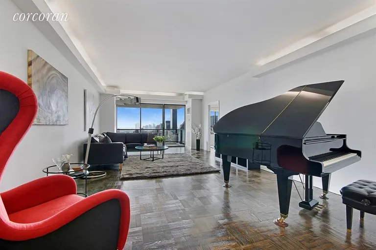 New York City Real Estate | View 425 East 58th Street, 45H1 | Living Room | View 2