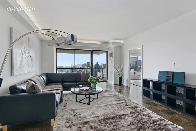 New York City Real Estate | View 425 East 58th Street, 45H1 | Living Room | View 3
