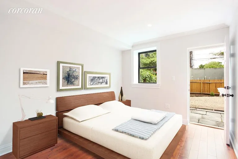 New York City Real Estate | View 108 6th Avenue, GF | An example of how you can relax inside/outside | View 5