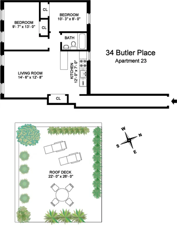 34 Butler Place, 23 | floorplan | View 6