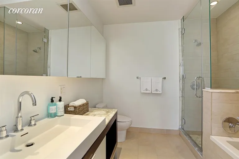 New York City Real Estate | View 20 Bayard Street, Park B | Master Ensuite Bathroom | View 5