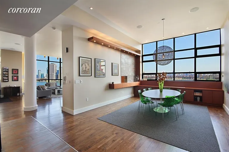 New York City Real Estate | View 360 Furman Street, 1014-1015 | Living Room / Dining Room | View 2