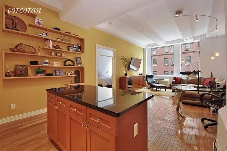 New York City Real Estate | View 252 Seventh Avenue, 5T | Kitchen / Living Room | View 2