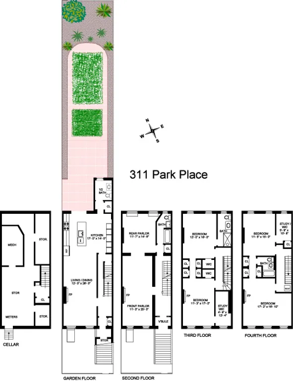 311 Park Place, 1 | floorplan | View 7