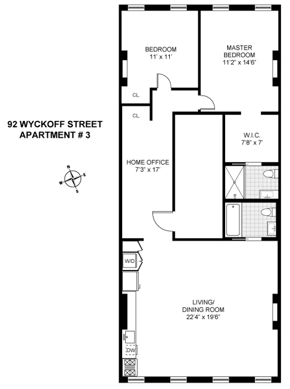 92 Wyckoff Street, 3 | floorplan | View 10