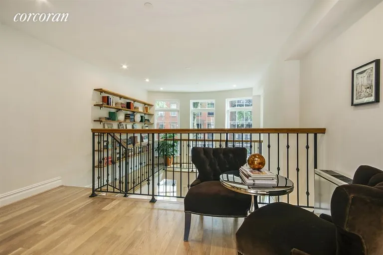 New York City Real Estate | View 349A State Street | Gallery surrounding double-height ceiling in one-f | View 32