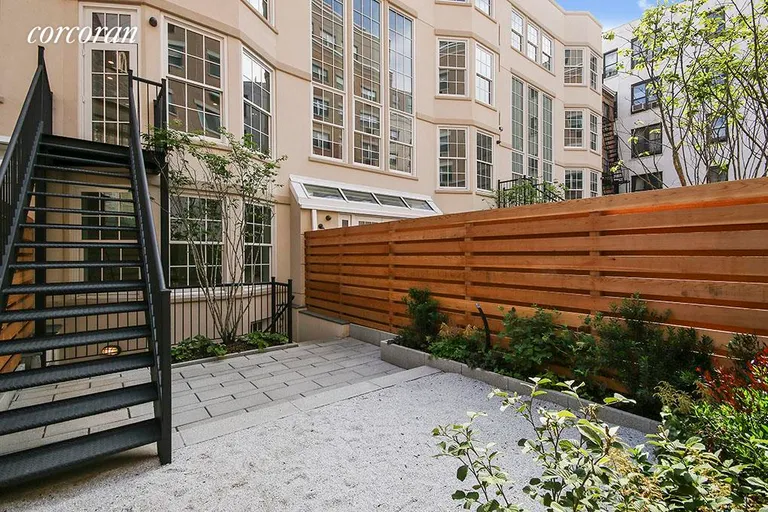 New York City Real Estate | View 353 State Street | Garden accessed from kitchen or finished rec room | View 13