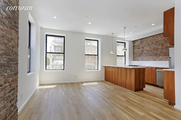New York City Real Estate | View 546 Court Street | Simplex Unit Open Living / Kitchen  | View 7