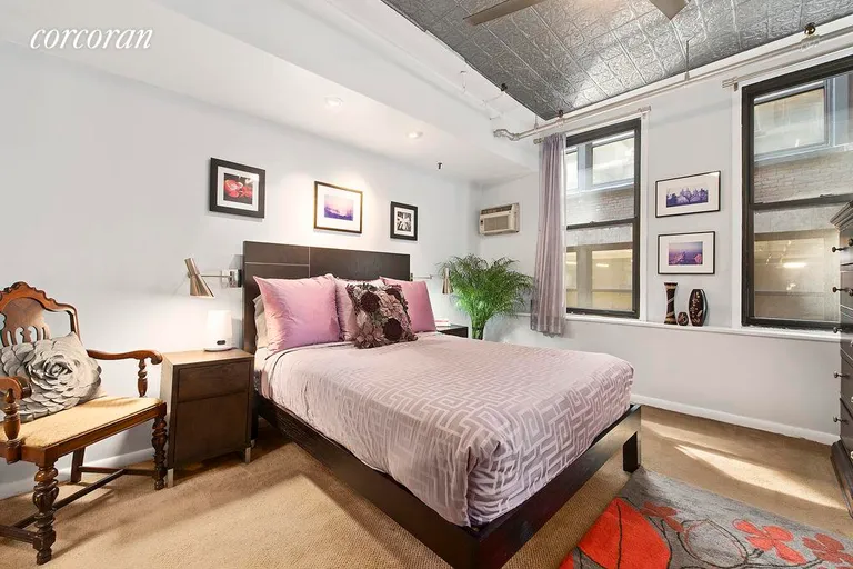 New York City Real Estate | View 131 West 28th Street, 4D | Oversized BR that easily fits a King bed | View 5