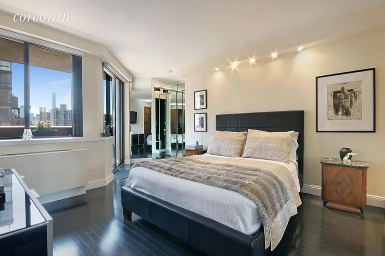 New York City Real Estate | View 233 East 86th Street, 19A | Large, bright, master suite with great closets! | View 3