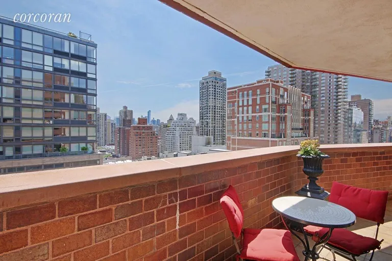 New York City Real Estate | View 233 East 86th Street, 19A | Balcony access from living room and both bedrooms! | View 4