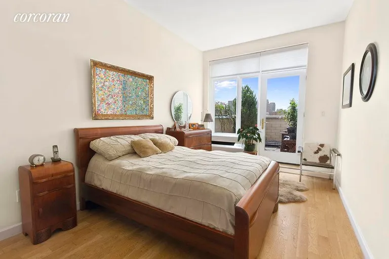 New York City Real Estate | View 330 East 119th Street, 7A | Your bedroom has it's own private terrace too | View 5