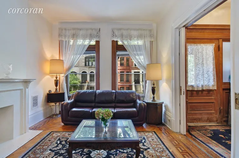 New York City Real Estate | View 60 Midwood Street | Living Room with pocket doors | View 2