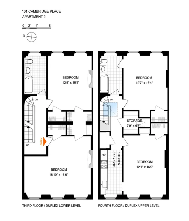 101 Cambridge Place, 2nd Floor | floorplan | View 5