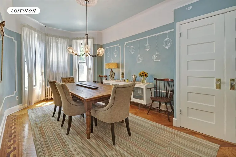 New York City Real Estate | View 526 74th Street | Charming, South-Facing Dining Room | View 4