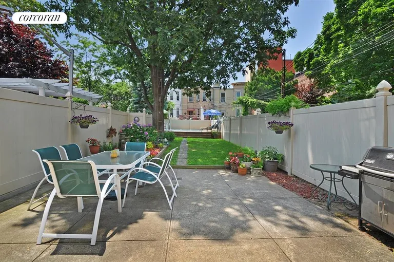 New York City Real Estate | View 526 74th Street | Enormous ~93' Deep Rear Yard | View 2