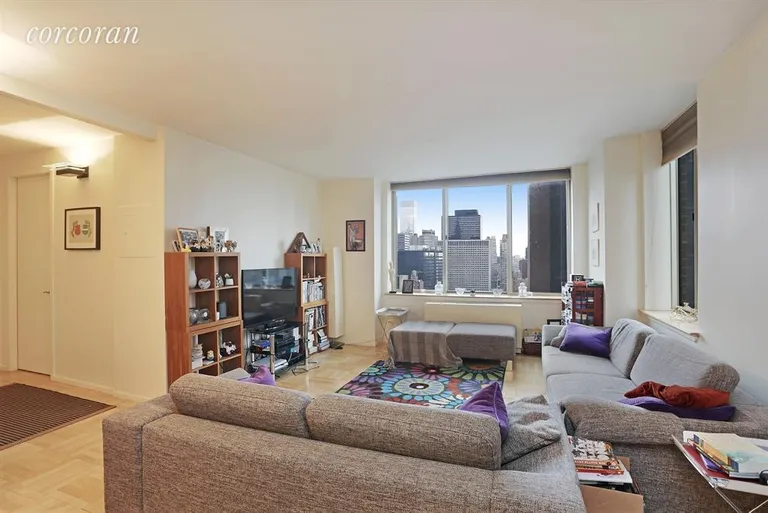 New York City Real Estate | View 236 East 47th Street, 37C | Living Room | View 2