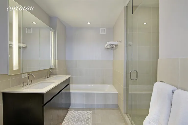 New York City Real Estate | View 1 NORTHSIDE PIERS, 24E | Master Bathroom | View 6