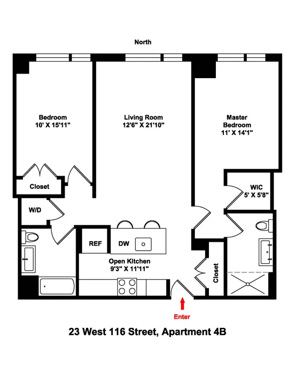 23 West 116th Street, 4B | floorplan | View 14