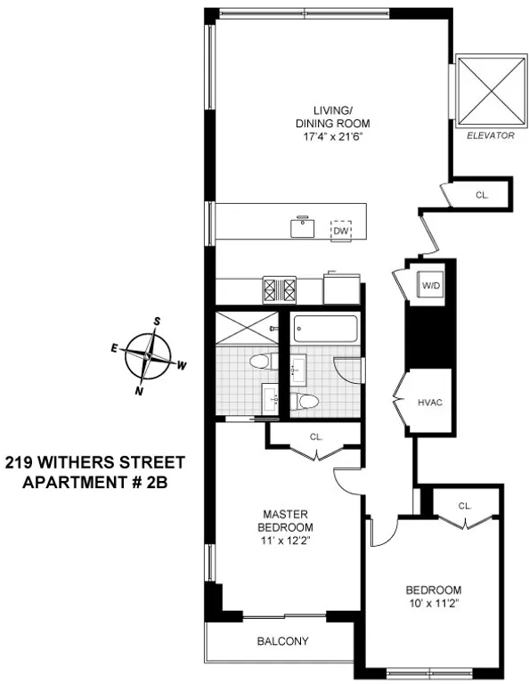 219 Withers Street, 2B | floorplan | View 7