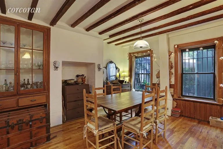 New York City Real Estate | View 203 Saint Johns Place, 1 | Charming Dining Room/Open Kitchen | View 3