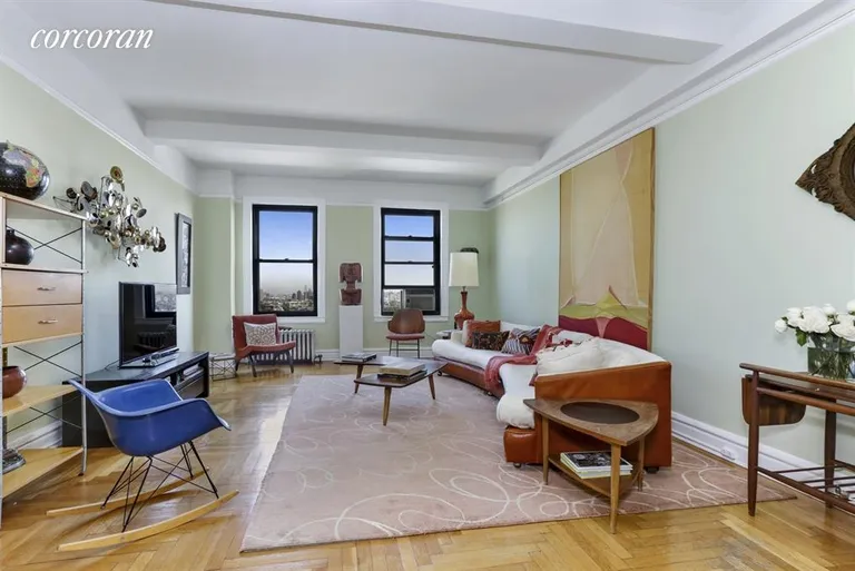 New York City Real Estate | View 135 Eastern Parkway, 8K | Airy living room... | View 4