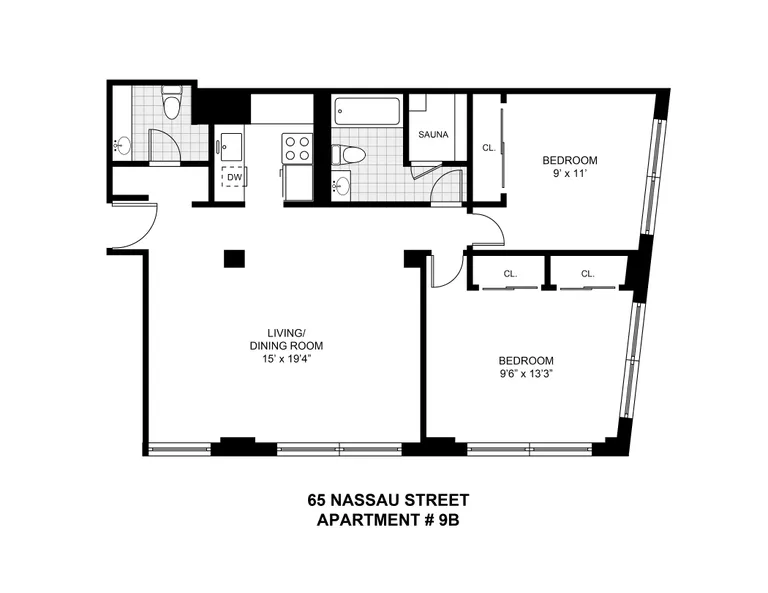 65 Nassau Street, 9B | floorplan | View 7