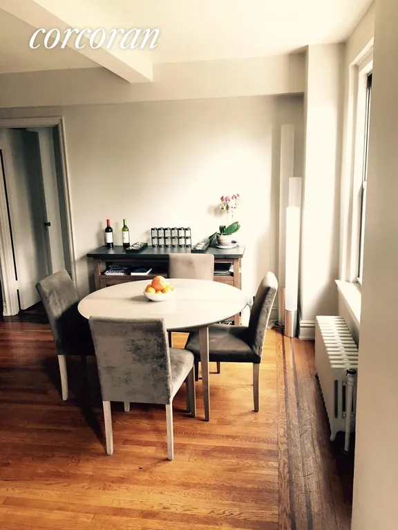New York City Real Estate | View 200 West 108th Street, 5B | Dining are with open city view | View 4