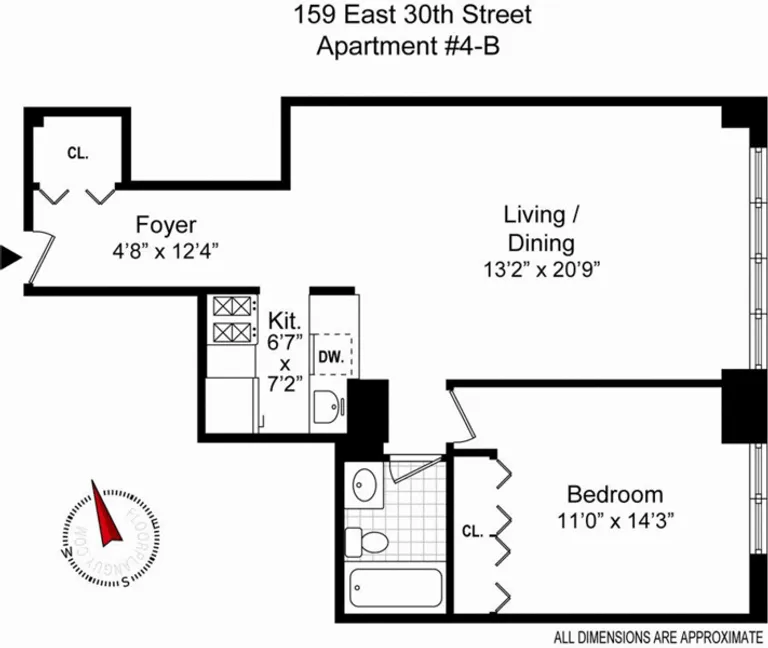 159 East 30th Street, 4B | floorplan | View 6