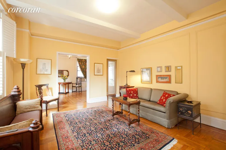 New York City Real Estate | View 269 West 72nd Street, 6CD | Living Room with Pre-War Charm  | View 2
