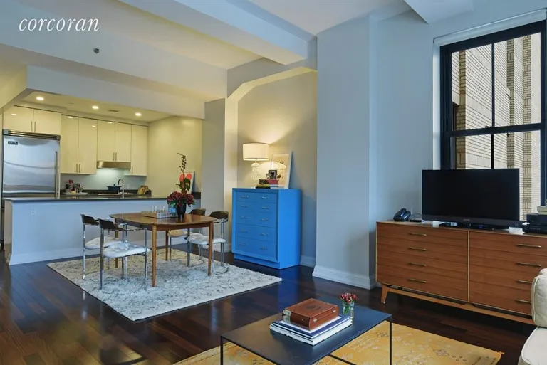New York City Real Estate | View 1 Hanson Place, 10B | Kitchen / Living Room | View 3
