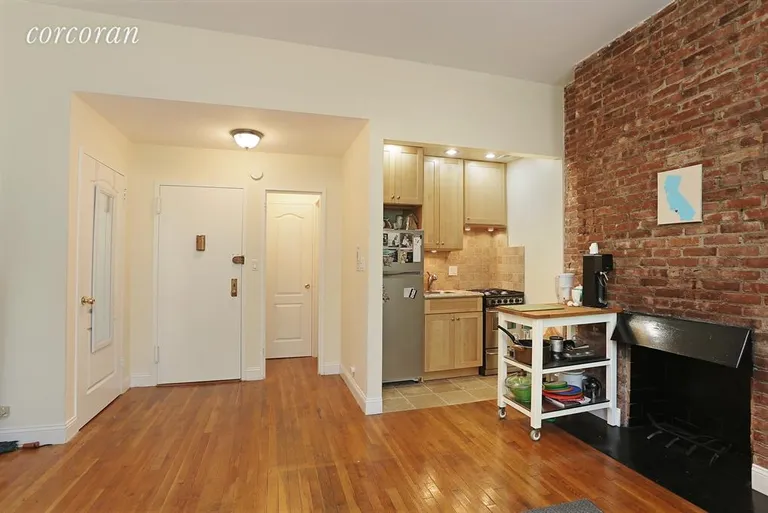 New York City Real Estate | View 158 West 94th Street, 2F | Reverse View with Two Large Closets & Fireplace | View 2