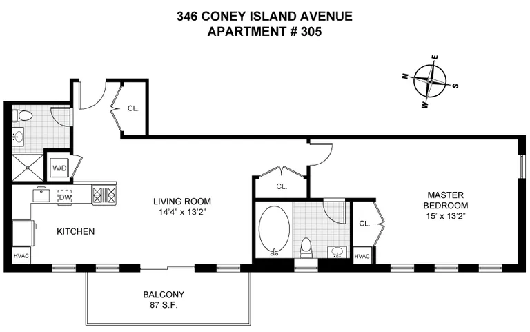 346 Coney Island Avenue, 305 | floorplan | View 6