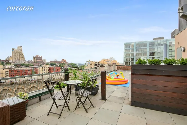 New York City Real Estate | View 42 Main Street, 10F | Roof terrace  | View 8