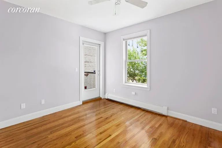 New York City Real Estate | View 597 President Street, 2 | Master Bedroom w/ Balcony | View 3