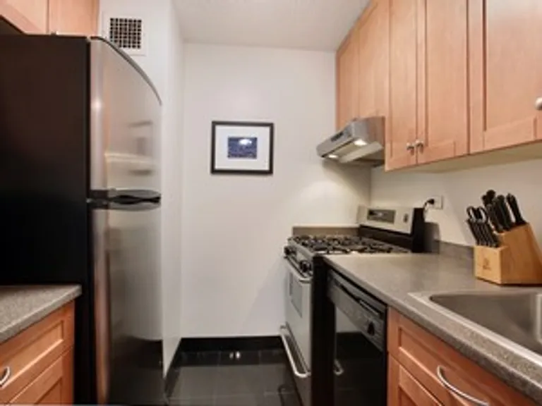 New York City Real Estate | View 301 East 79th Street, 19R | Renovated Kitchen with Stainless Appliances | View 3