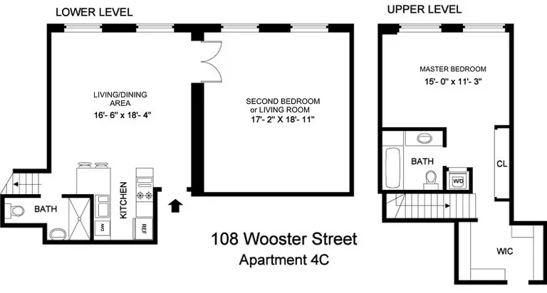 108 Wooster Street, 4C | floorplan | View 7