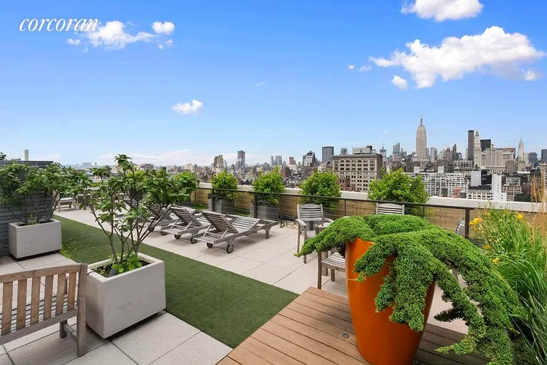 New York City Real Estate | View 20 East 9th Street, 23E | Renovated Landscaped Roofdeck | View 8
