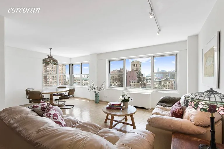 New York City Real Estate | View 20 East 9th Street, 23E | Living and Dining Room with SE Unobstructed Views  | View 5
