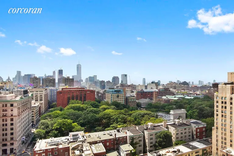 New York City Real Estate | View 20 East 9th Street, 23E | Views from Living Room  | View 7