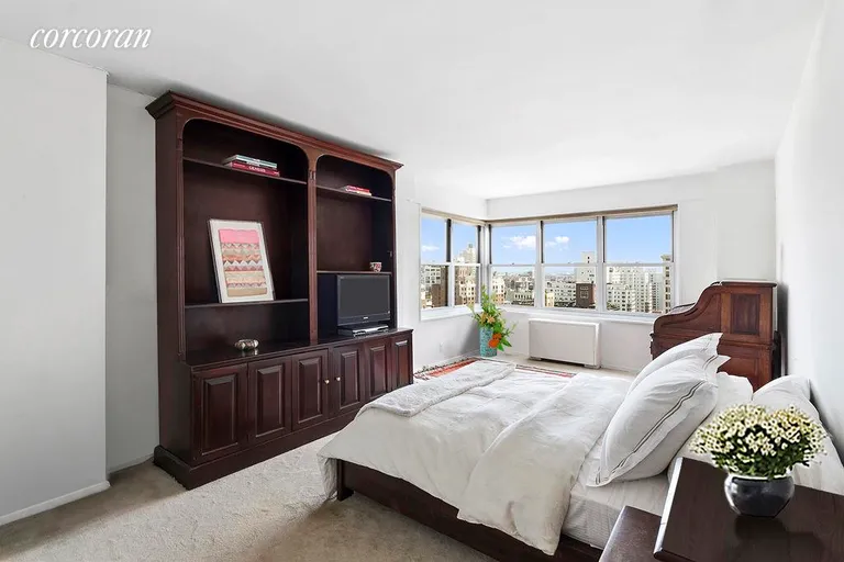 New York City Real Estate | View 20 East 9th Street, 23E | Master Bedroom with North East Unobstructed Views  | View 3