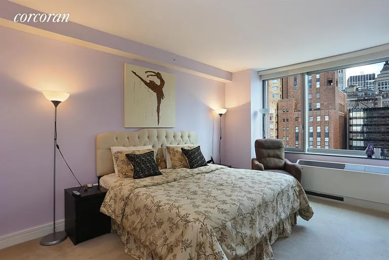 New York City Real Estate | View 30 West Street, 22C | Master Bedroom | View 4