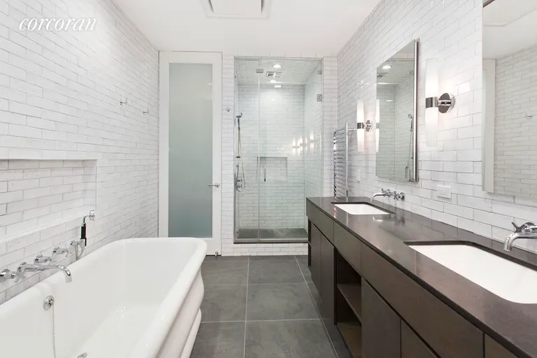 New York City Real Estate | View 111 Mercer Street, 3 | Double Sink with great soaking tub | View 4