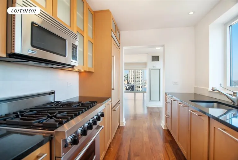 New York City Real Estate | View 200 West End Avenue, PHDN | Stunning Windowed Kitchen | View 7