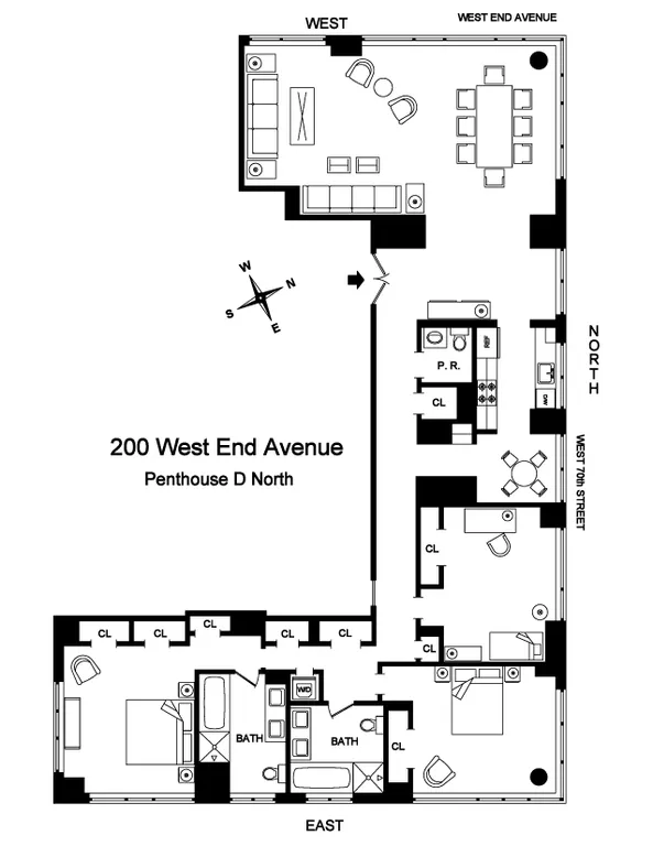 200 West End Avenue, PHDN | floorplan | View 20