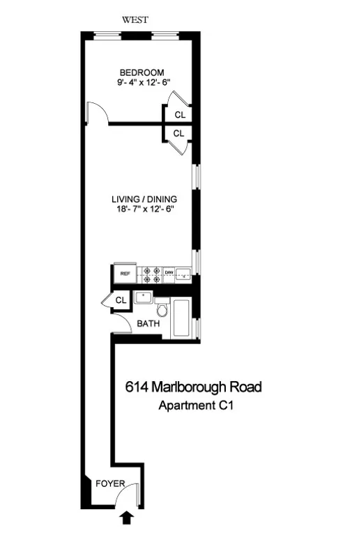 614 Marlborough Road, C1 | floorplan | View 4